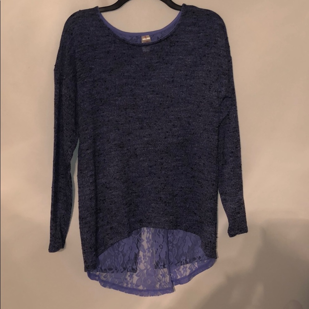 Lavender/purple open back sweater